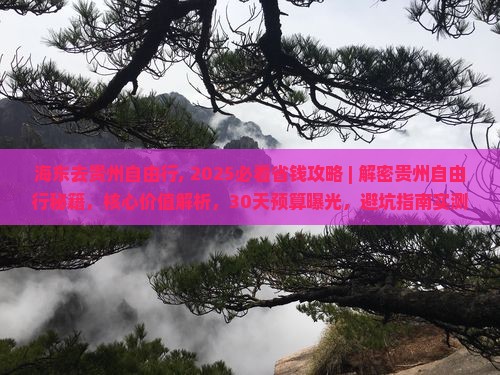 海东去贵州自由行