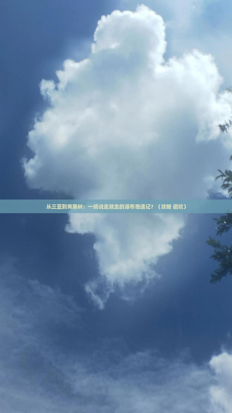 三亚去贵州黄果树瀑布景点