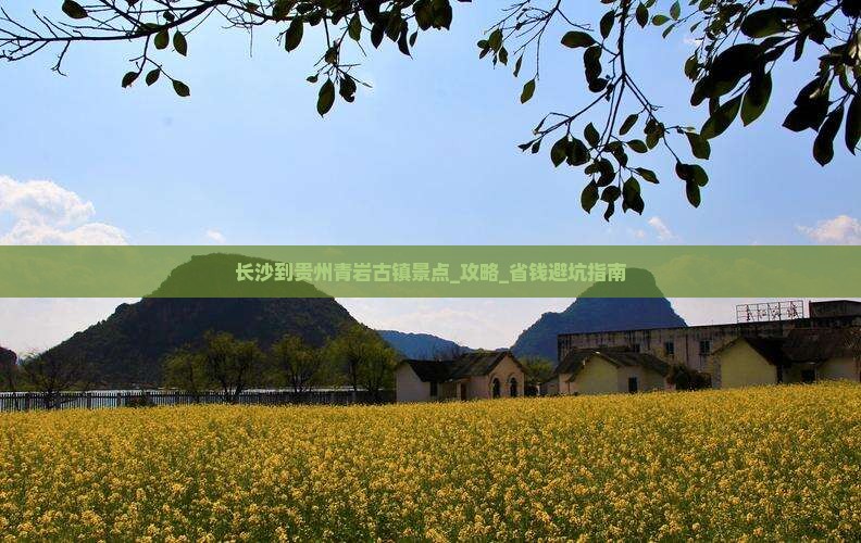 长沙到贵州青岩古镇景点