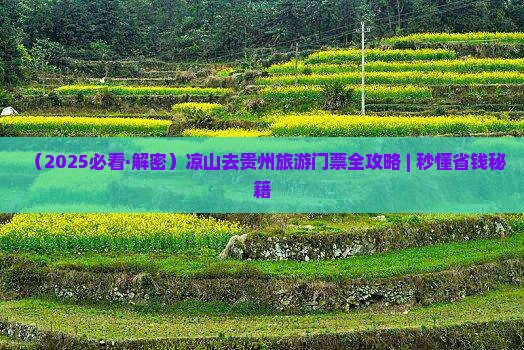 凉山去贵州门票