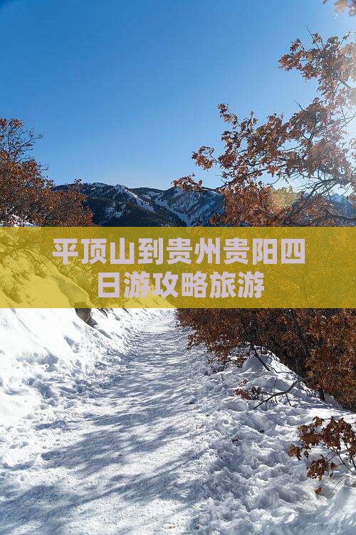 平顶山到贵州贵阳四日游