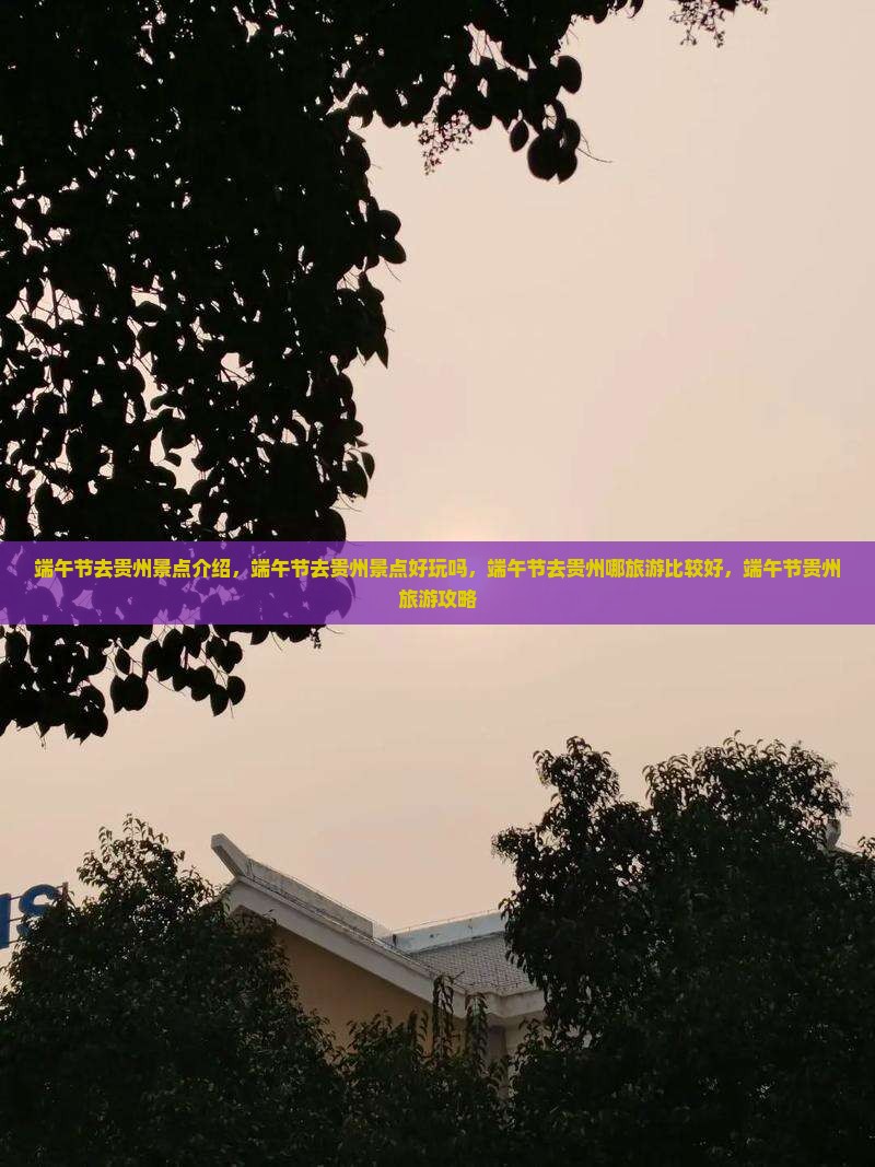 端午节去贵州景点