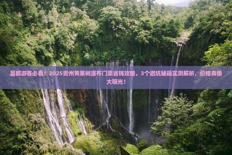 昌都到贵州黄果树瀑布门票