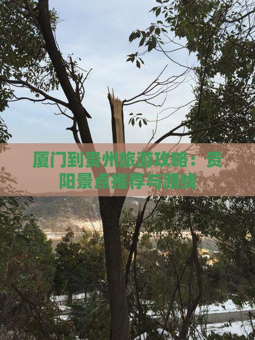 厦门到贵州贵阳景点