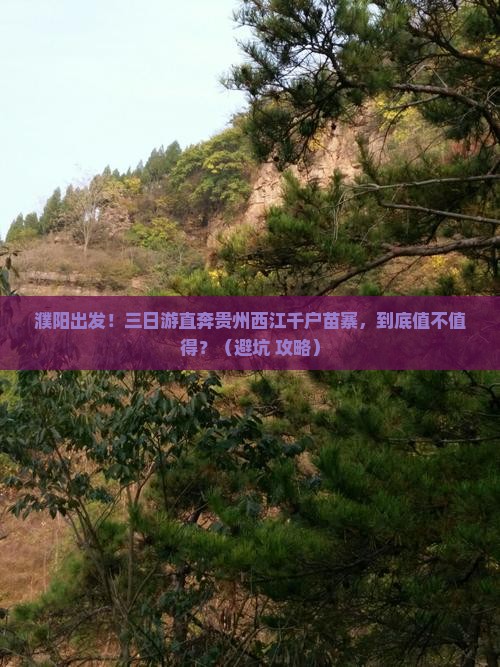 濮阳到贵州西江千户苗寨三日游