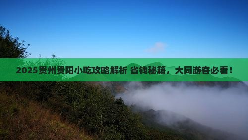 大同去贵州贵阳旅游小吃