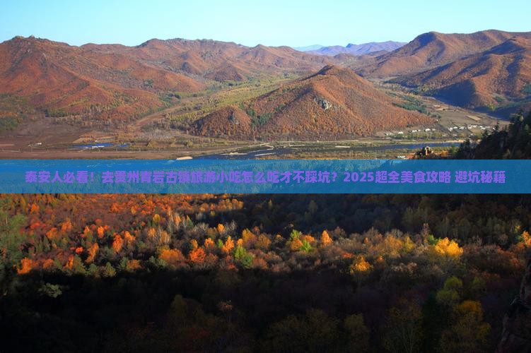 泰安去贵州青岩古镇旅游小吃