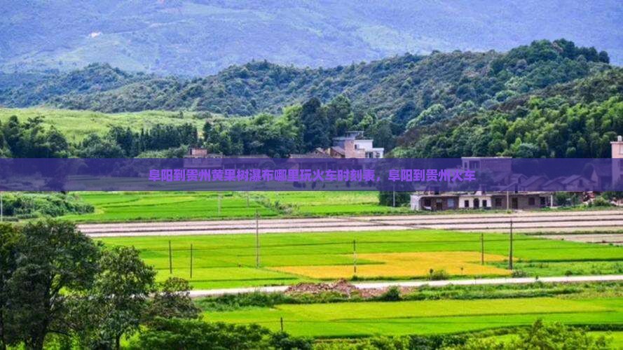 阜阳到贵州黄果树瀑布哪里玩