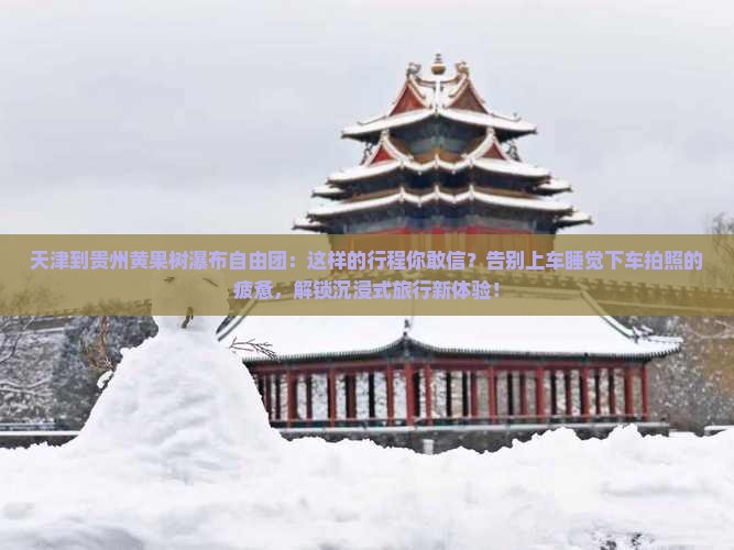 天津到贵州黄果树瀑布自由团