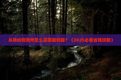 铁岭到贵州门票