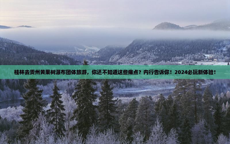 桂林去贵州黄果树瀑布团体旅游