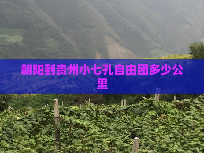 朝阳到贵州小七孔自由团