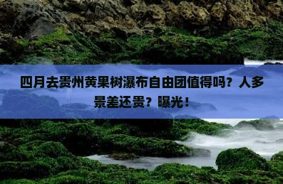 四月到贵州黄果树瀑布自由团