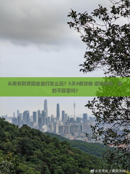 泰安到贵州贵阳自由行