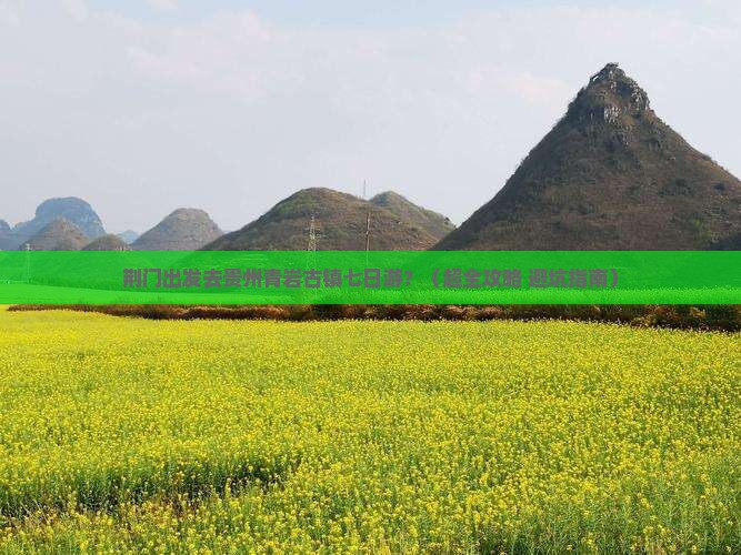 荆门到贵州青岩古镇七日游