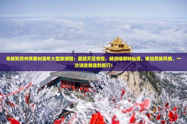 阜新到贵州黄果树瀑布大型旅游团