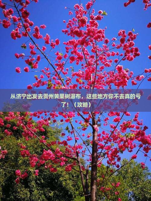 济宁去贵州黄果树瀑布必去地