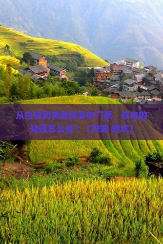 白银到贵州黄果树瀑布门票