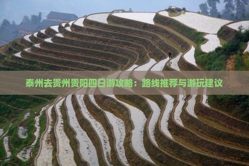 泰州去贵州贵阳四日游