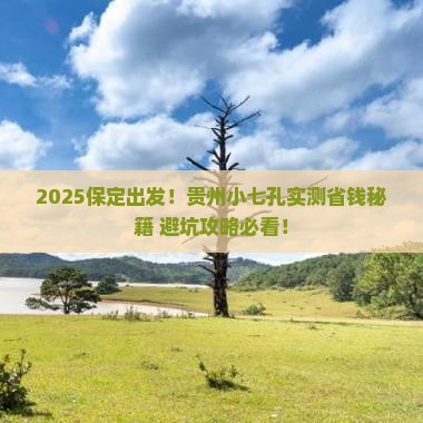 保定去贵州小七孔攻略