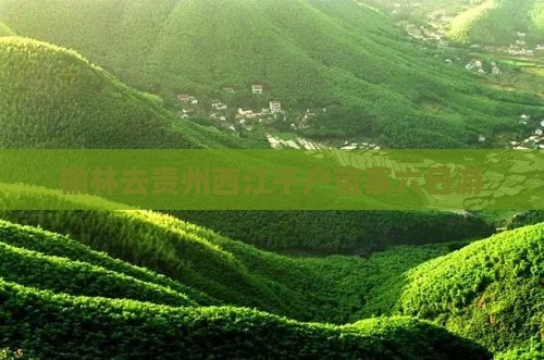 榆林去贵州西江千户苗寨六日游