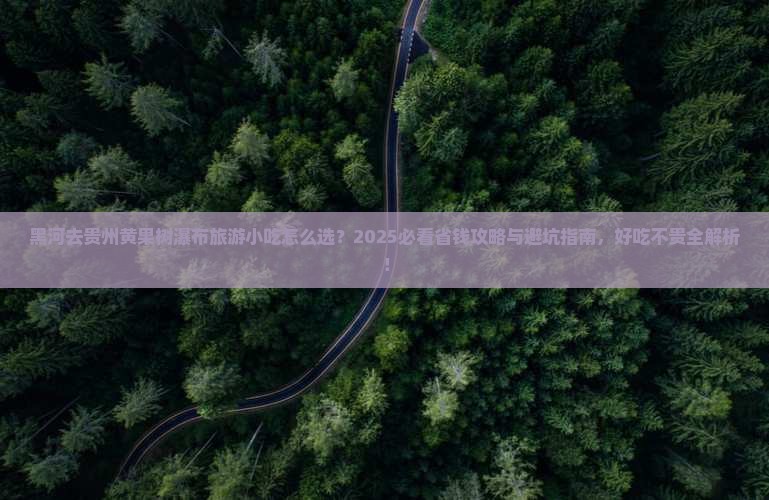 黑河去贵州黄果树瀑布旅游小吃