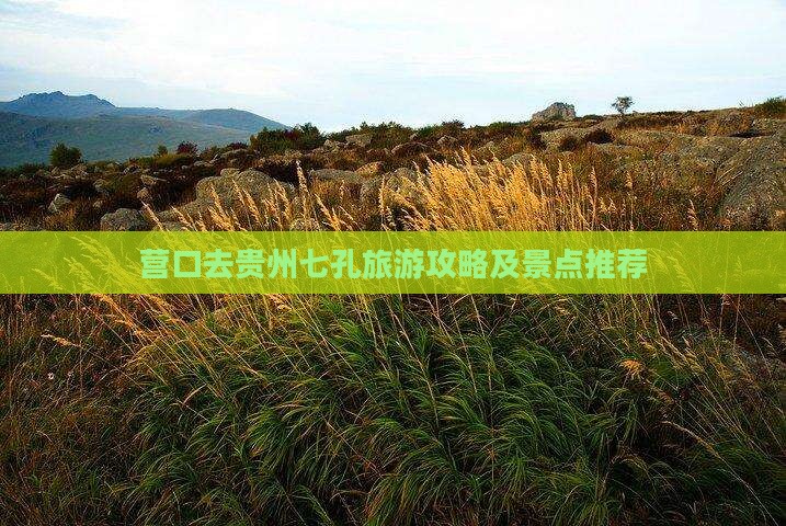 营口去贵州小七孔一日