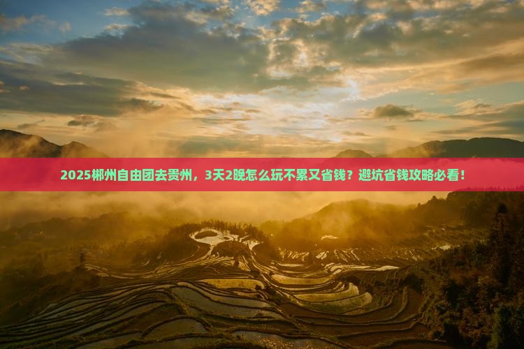 郴州去贵州自由团
