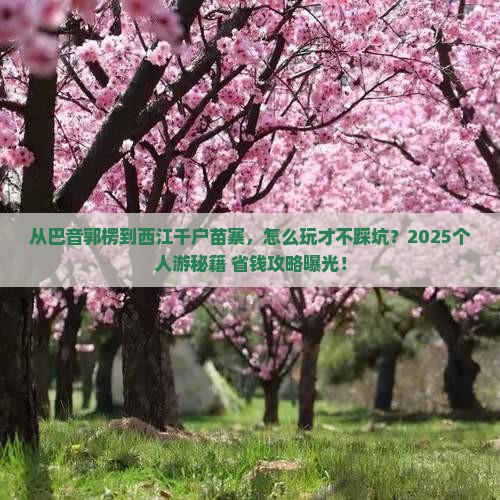 巴音郭楞到贵州西江千户苗寨个人游