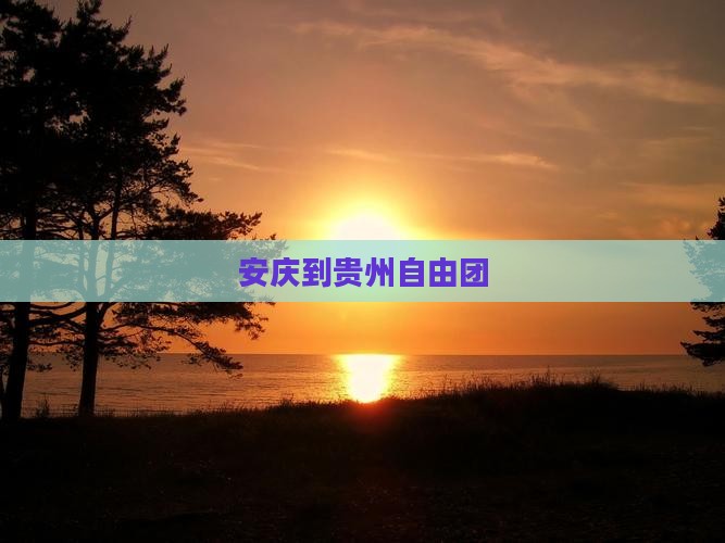 安庆到贵州自由团