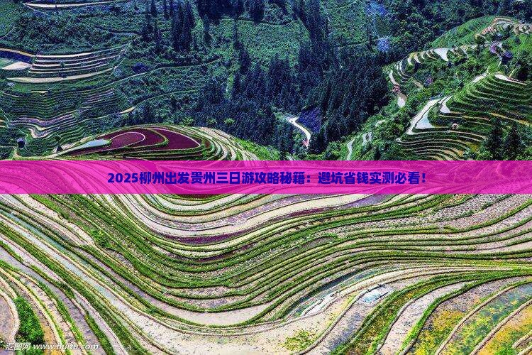 柳州去贵州三日游