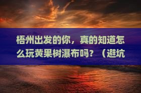 梧州到贵州黄果树瀑布大型旅游团
