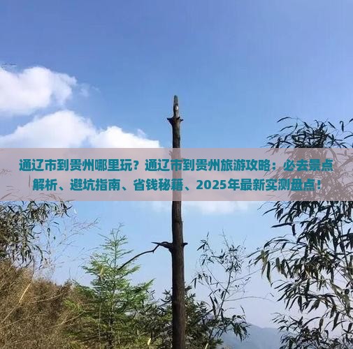 通辽市到贵州哪里玩 通辽市到贵州哪里玩