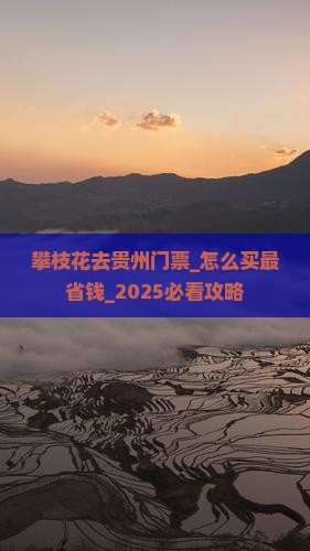 攀枝花去贵州门票