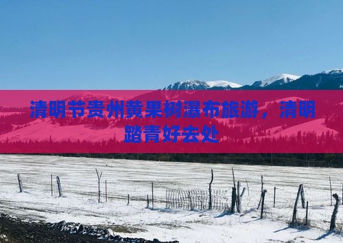 清明节到贵州黄果树瀑布团体旅游