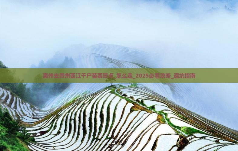 惠州去贵州西江千户苗寨景点