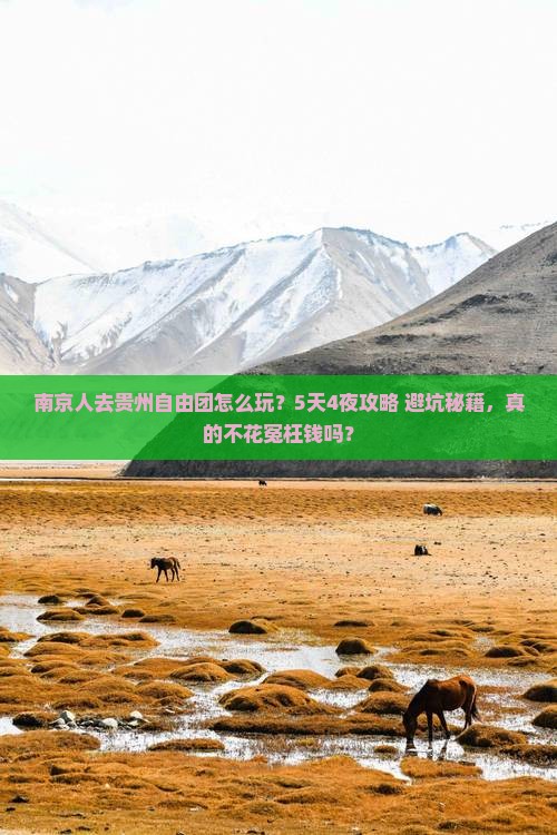 南京去贵州自由团