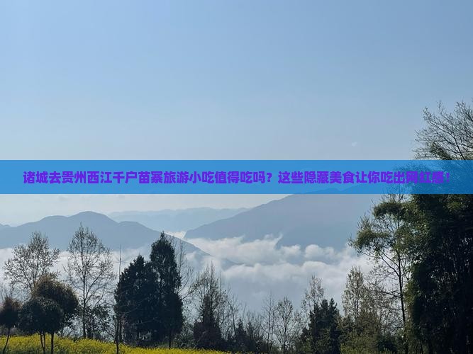 诸城去贵州西江千户苗寨旅游小吃 诸城去贵州西江千户苗寨旅游小吃
