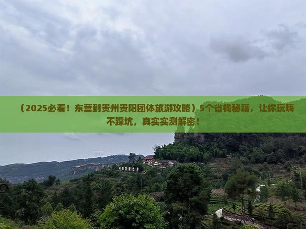 东营到贵州贵阳团体旅游