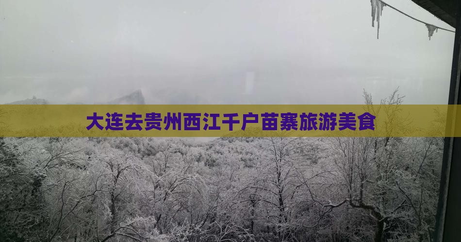 大连去贵州西江千户苗寨旅游小吃