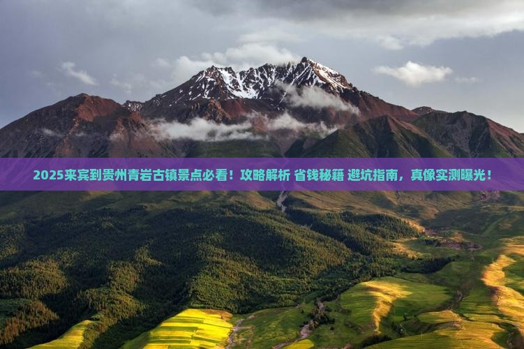 来宾到贵州青岩古镇景点