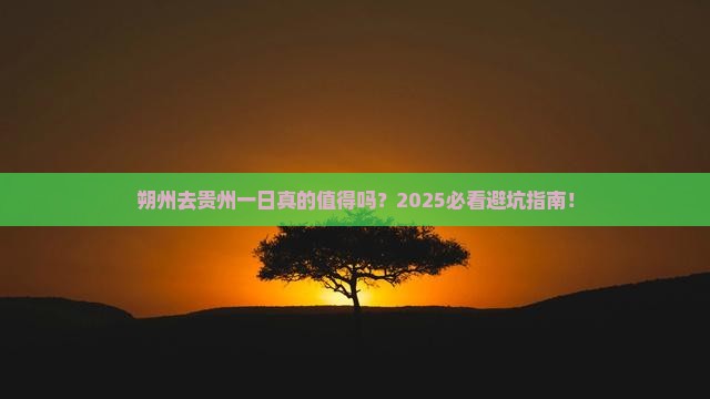 朔州去贵州一日
