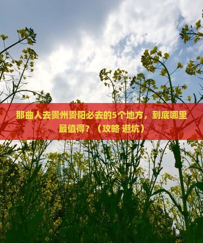 那曲去贵州贵阳必去地