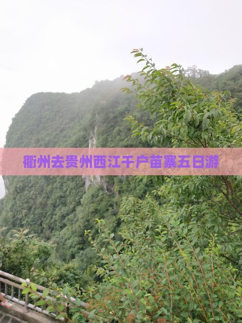 衢州去贵州西江千户苗寨五日游