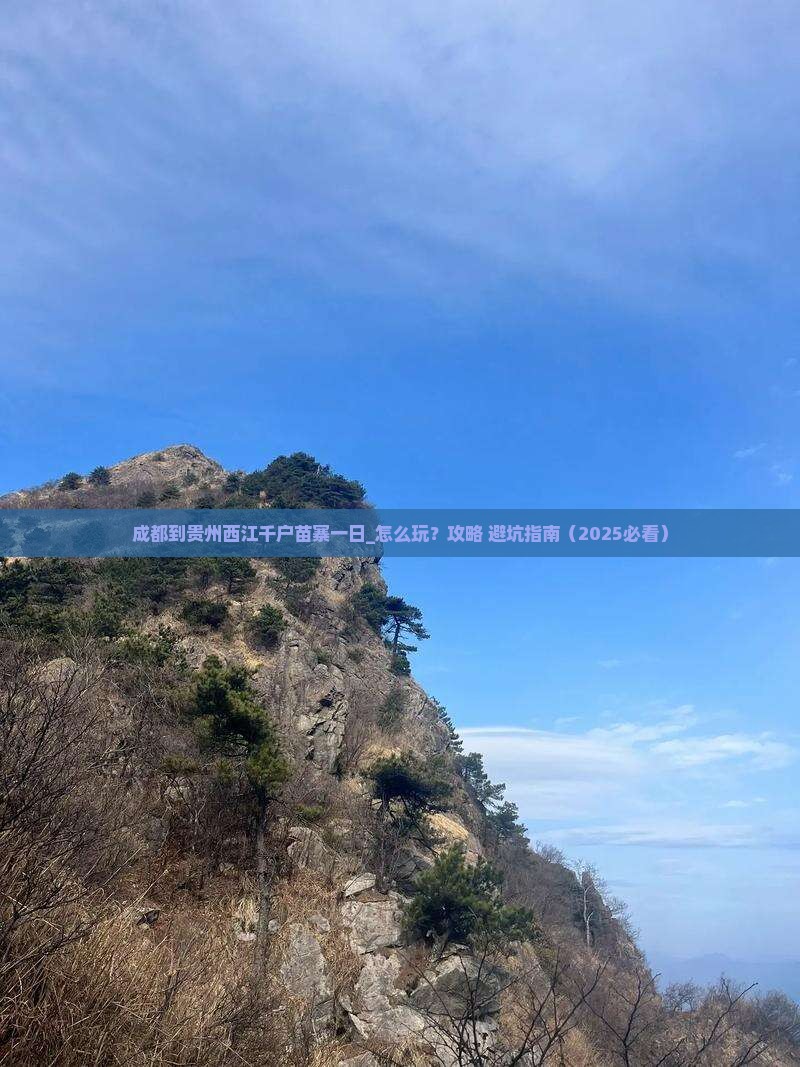 成都到贵州西江千户苗寨一日
