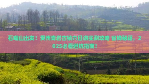 石嘴山去贵州青岩古镇六日游
