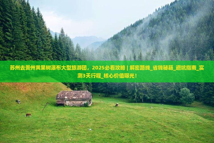 苏州去贵州黄果树瀑布大型旅游团