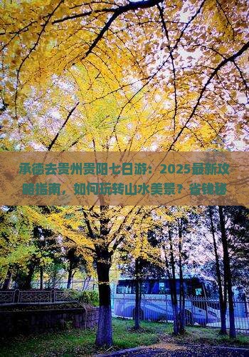 承德去贵州贵阳七日游