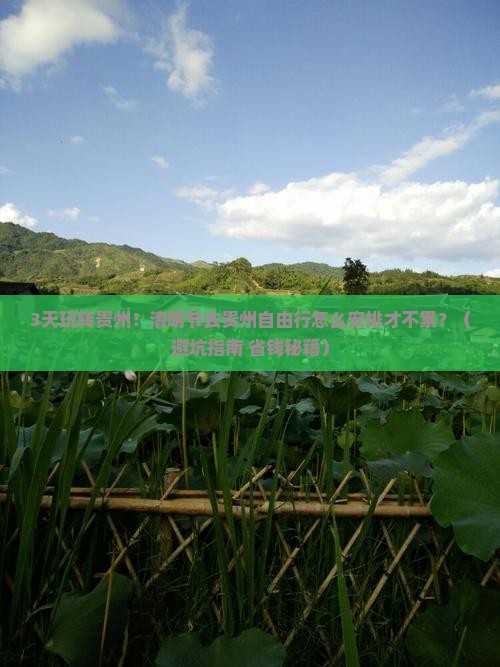 清明节去贵州自由行