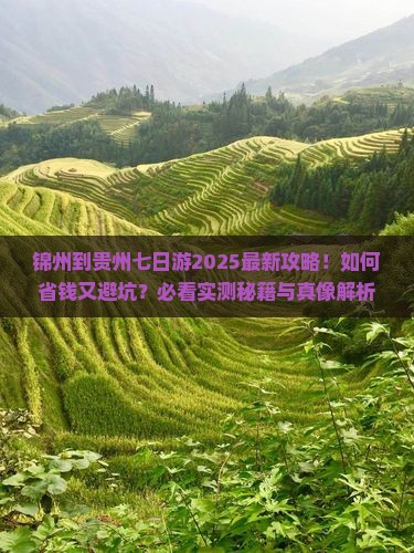 锦州到贵州七日游